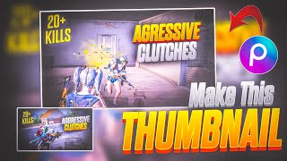 Make This HD Thumbnail For Bgmi Montage In Picsart 🔥 [upl. by Tam114]