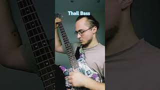 Thall Bass Some djent thall bass solo music metal rock [upl. by Yelehsa]