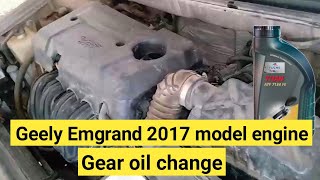 Geely Emgrand 2017 model engine gear oil replacement  Asad info plug [upl. by Marrissa786]