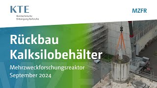 Sichtbarer Erfolg im Rückbau Mit dem Kalksilo ist ein weiterer großer Brocken verschwunden [upl. by Adnolat]