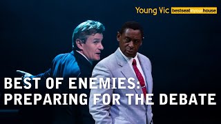 Charles Edwards as Gore Vidal and David Harewood as William Buckley in Best of Enemies  Young Vic [upl. by Hgielsa]