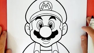 HOW TO DRAW SUPER MARIO [upl. by Akili]