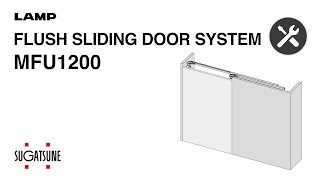 INSTRUCTIONS🛠 FLUSH SLIDING DOOR SYSTEM MFU1200  Sugatsune Global [upl. by Pacheco]