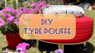 DIY Tyre Pouffe [upl. by Norod395]