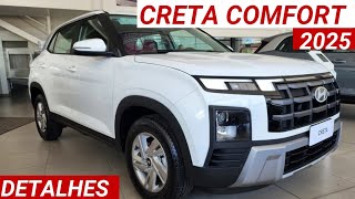 Novo Hyundai Creta Comfort 10 TGDI 2025 chega com novo visual  econômico e custa R141890 vale [upl. by Nairrad]