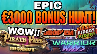 WOW €3000 BONUS HUNT😍😎🎰 [upl. by Atilem]