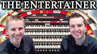 THE ENTERTAINER  JOPLIN  PIANO amp WURLITZER ORGAN  SCOTT BROTHERS DUO [upl. by Atinra733]