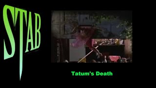 STAB Movie clip  Tatums Death [upl. by Clara]