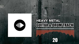 Heavy Metal Style I Guitar And Drum Track I 160 BPM [upl. by Aicyle]