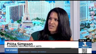 Positively Arts  Pilita Simpson  Get Launched Vegas on KSNV News 3 [upl. by Kiley]