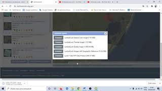 Baixar imagem do LANDSAT direto do site da USGS [upl. by Kumler391]