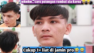 Cara Potongan Rambut style Korea Perhatikan baik baik untuk [upl. by Adnale]