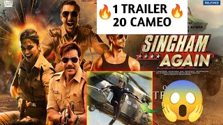 Singham Again Trailer 20 Cameos Confirmed  Akshay shelke [upl. by Andre]