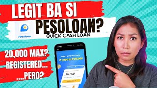 Legit Cash Loan App Ba Si PesoLoan  Registrado Pero Okay Ba [upl. by Avilla]