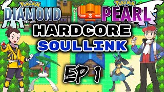 TRAGIC START  Pokémon Diamond amp Pearl RANDOMIZED HARDCORE SOULLINK  EP1 [upl. by Marrin]