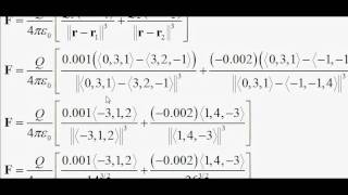 Electromagnetism Coulombs Law EXAMPLES [upl. by Alameda]