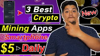 Mine 5 Crypto Daily 🔥  3 New Crypto Mining Apps In 2023 🤑  Best Bitcoin Mining Apps 2023 🎁 [upl. by Ioj753]