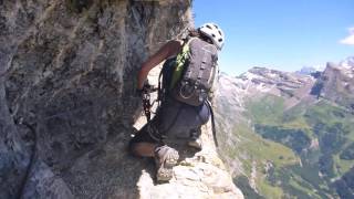 Switzerlands longest Via Ferrata  Leukerbad [upl. by Ahsemat]