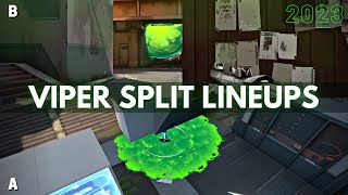 All the Viper Lineups You Need on Split 20 2023  VALORANT [upl. by Amsden568]