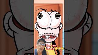 First time shaving 😳🤣🤣 4kmeme funny shaving comedy cartoon matthewshaves animation letsshave [upl. by Norreg]