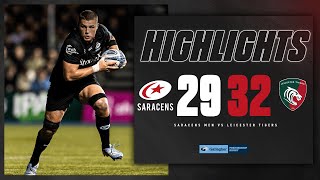 COMEBACK FALLS JUST SHORT 😤  Saracens Men 2932 Leicester Tigers  Premiership Rugby Highlights [upl. by Ellynad]