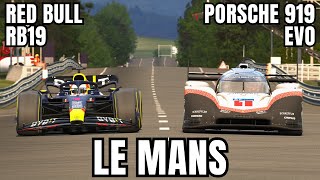 Can the Current FASTEST F1 CAR Beat the Porsche 919 EVO at LE MANS [upl. by Otir869]