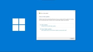 How to show or hide block updates on Windows 10 and 11 using the Microsoft quotWushowhidequot tool [upl. by Euqinimod]