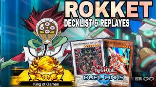 ROKKET DECK KOG IN FIRST DAY IN SEASON 🚀🚀🔥 YuGiOh Duel Links [upl. by Enamrahs]