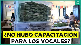 quotNo nos hicieron una capacitaciónquot Vocal de mesa reclama contra Servel [upl. by Caril]