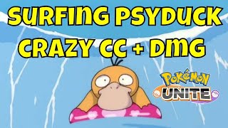 Surfing PSYDUCK  CRAZY CC  Which BUILD is BETTER  PSYDUCK  POKEMON UNITE [upl. by Timmy]