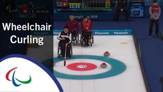 Wheelchair curling China v Switzerland  Round Robin  201… [upl. by Wrightson]