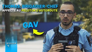 GENDARME ADJOINT VOLONTAIRE  Thomas brigadierchef affecté au peloton dautoroute [upl. by Halliday765]