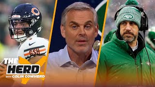 Did Aaron Rodgers make a mistake leaving Packers Justin Fields worth a firstrounder  THE HERD [upl. by Corsetti632]