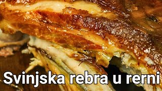 Špikovana svinjska rebra u rerni  Recept za najshrskavija i najsočnija rebarca [upl. by Korry198]