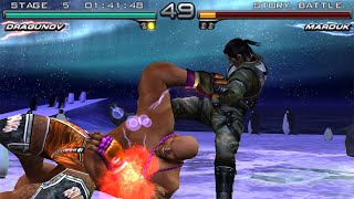 TAS Tekken 5  Dark Resurrection  Sergei Dragunov PSP [upl. by Saiasi]