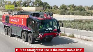 Airport Fire Service ARFF Vehicle Stability and MultiVehicle Emergency Response Training [upl. by Aekin]