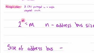 Microprocessors and Embedded Systems  Address Bus Data Bus Memory Size [upl. by Keary243]