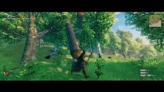 How NOT to Chop Down a Tree  Valheim [upl. by Ardnatal]