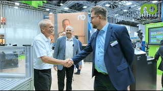 New Industry Manager for Converting handover at drupa 2024 [upl. by Reginauld]