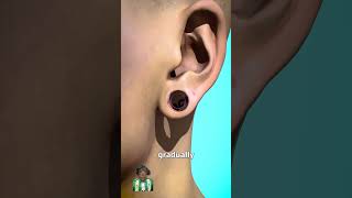 How Stretching The Ear Works shorts short viral [upl. by Constancia]