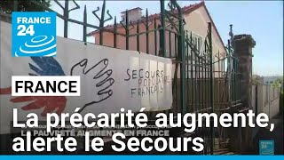 France  la précarité augmente alerte le Secours populaire • FRANCE 24 [upl. by Idyak]