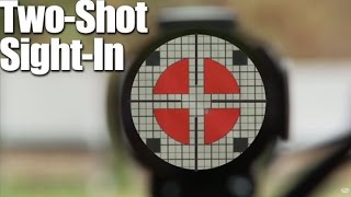 TwoShot SightIn How to Zero a Rifle in Two Shots  Rifle Tip [upl. by Aidil]