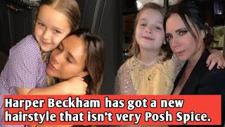 Harper Beckham has got a new hairstyle that isnt very Posh Spice [upl. by Adelric]