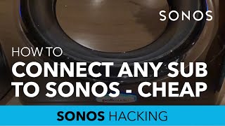 Connect any powered sub to Sonos with this Ikea Symfonisk DIY hack [upl. by Ellenahc]