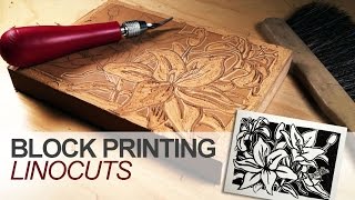 Block Printing  Linocuts [upl. by Issirk449]