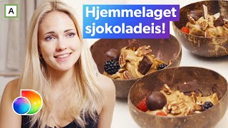 4stjerners middag  Emilie Nereng lager hjemmelaget sjokoladeis med konfekt  discovery Norge [upl. by Crespo985]