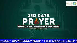 240 DAYS OF THE PRAYER ACCELERATION DAY 183 WITH PastorAmen Mabange [upl. by Clarissa]