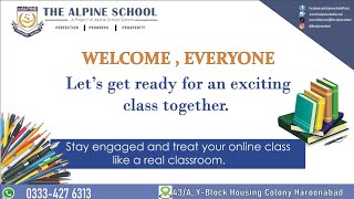 Class seven English16Nov2024The Alpine School Haroonabad Online class [upl. by Adnovad]