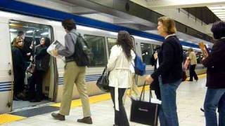 Concord Train Arriving at 19th StOakland BART HQ [upl. by Inoy266]