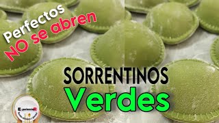 ✅ Masa para SORRENTINOS VERDES con Agua Caliente y Verdura [upl. by Gnut]